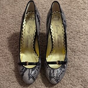 Juicy Couture Snakeskin Patterned Heels
